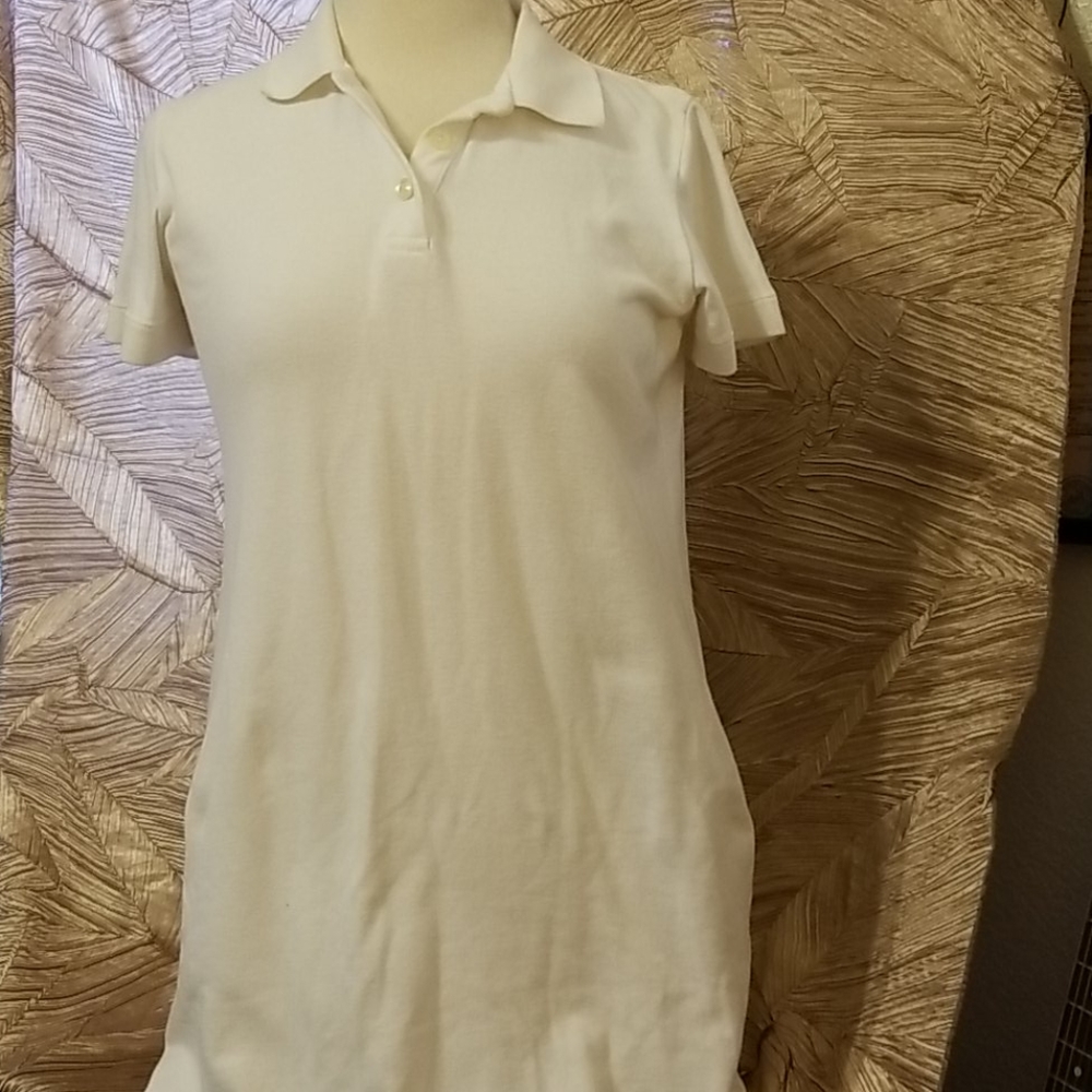 Jcrew pica polo dress white